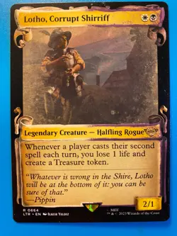 MTG 1x SHOWCASE SCROLLS Lotho, Corrupt Shirriff 664 Lord of the Rings x1 NM - Image 1