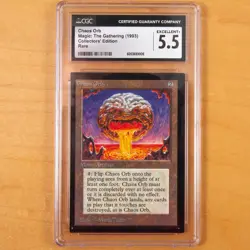 Chaos Orb - CGC Graded 5.5 (Collectors Edition) Magic the Gathering 1993 MtG P9 - Image 1