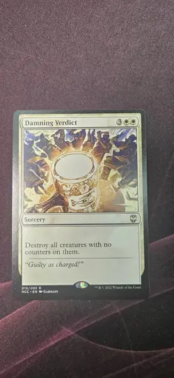 MTG Damning Verdict Commander Streets of New Capenna - Image 1