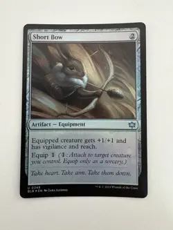 Short Bow Foil MTG Magic the Gathering Card NM Near Mint BLB - Image 1