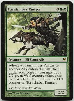 Turntimber Ranger Rare Zendikar LP MTG - Image 1