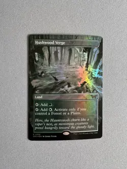 Magic the Gathering Hushwood Verge Borderless Foil Card Duskmourn - Image 1