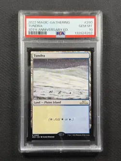 Magic The Gathering PSA 10 Gem Mt Tundra 30th Anniversary Edition 2022 #280 - Image 1