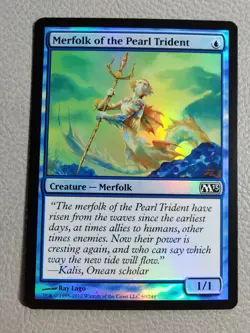 Merfolk of the Pearl Trident Foil | NM | Magic 2013 M13 Magic the Gathering MTG - Image 1