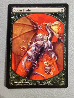 Doom Blade | MP | Player Rewards Promo | Magic the Gathering MTG - Image 1
