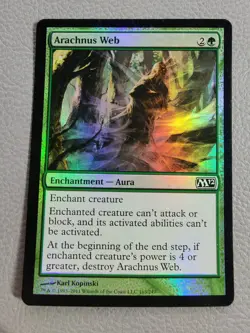Arachnus Web Foil | MP | Magic 2012 M12 | Magic the Gathering MTG B - Image 1