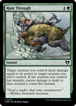 Ram Through [Commander Masters] Lightly Played Foil - Image 1