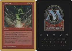 Fireblast - Ben Rubin - 1998 ~ Heavily Played World Championship E MTG Magic Ult - Image 1
