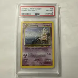 Neo Genesis Unlimited Slowking PSA 8 HOLO (7591) 14/111 Pokemon - Image 1