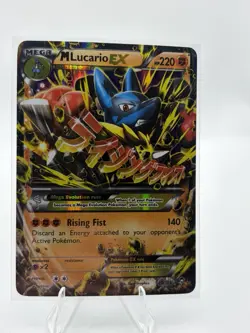 Pokemon M Lucario EX 55/111 XY Furious Fists Ultra Rare Mega Holo 220HP - Image 1