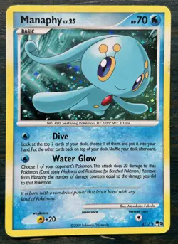 Pokemon TCG | Manaphy 2/17 | POP Series 9 | LP - Image 1