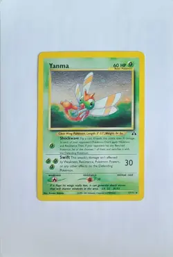 Pokemon 2001 Neo Discovery Unlimited Yanma 17/75 Holo Rare MP - Image 1