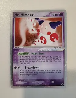 Pokemon TCG Fire Red & Leaf Green Mr. Mime EX #111/112 Rare Holo - Image 1