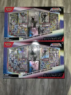 (2) Pokemon Scarlet & Violet Prismatic Evolutions Premium Figure Collection Box - Image 1