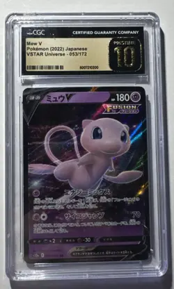Pokemon Mew V 053/172 Japanese VSTAR Universe 2022 - CGC 10 PRISTINE - Image 1