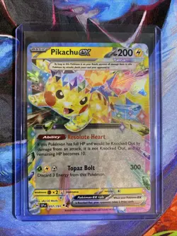 Pikachu Ex 57/191 Double Rare SV:08 Surging Sparks NM Pokemon TCG - Image 3
