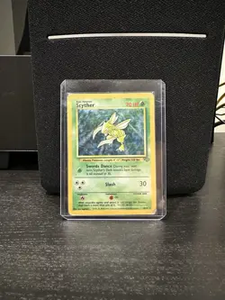 Pokemon TCG Scyther Jungle 10/64 Holo Unlimited Holo Rare - Image 1