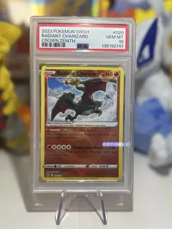 Pokemon TCG Radiant Charizard Crown Zenith 020/159 PSA 10 - Image 1