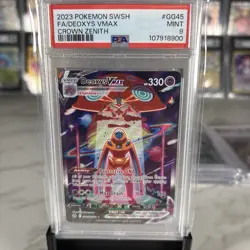 Pokemon TCG Deoxys VMAX TCG Crown Zenith Holo Ultra Rare Gg45 PSA 9 - Image 2