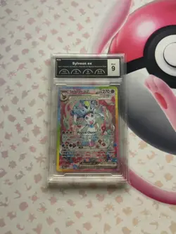 PCG 9 SYLVEON EX 156/131 PRISMATIC EVOLUTIONS SPECIAL ILLUSTRATION RARE POKEMON - Image 1