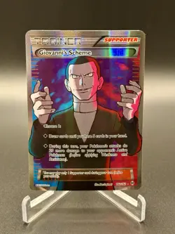 Pokemon TCG XY Breakthrough Giovanni’s Scheme 162/162 Full Art LP/NM - Image 1