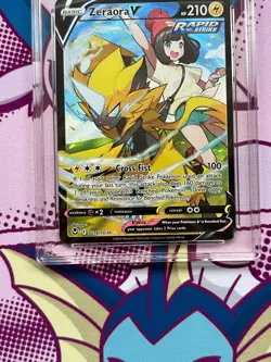 Pokemon TCG - Zeraora V TG16/TG30 - Silver Tempest - Graded - ACE 9 - Image 3