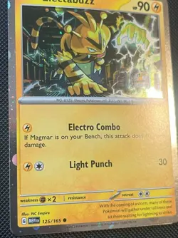 Electabuzz (125/162) 151 - w/swirl - Cosmo Holo Rare- NM - 2023 - Pokemon TCG - Image 2