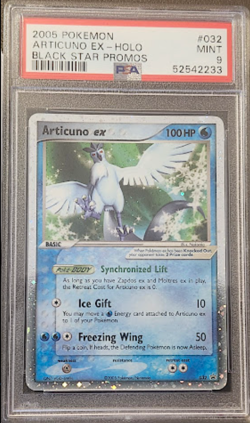 2005 Pokemon Black Star Promos Articuno Ex Holo #032 032 PSA 9 - Image 1