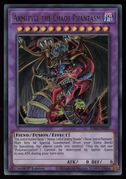 Yugioh Armityle the Chaos Phantasm SDSA-EN045 1st Edition Ultra Rare NM - Image 1