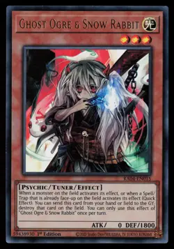 Yugioh Ghost Ogre & Snow Rabbit RA04-EN015 1st Edition Ultra Rare NM - Image 1