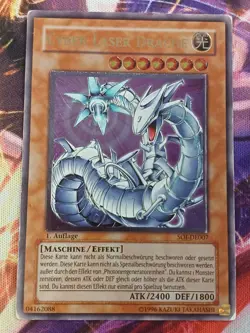 Cyber Laser Drache SOI-DE007 1st Ultimate Rare Deutsch VG YUGIOH - Image 1