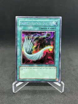 Yugioh Harpie's Feather Duster WC4-E003 Prismatic Secret Rare NM - Image 1