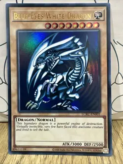 Yugioh Blue-Eyes White Dragon LCKC-EN001 Ultra Rare Legendary Collection NM - Image 1