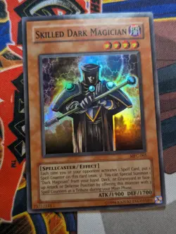 Yugioh Skilled Dark Magician MFC-065 Super Rare - Heavy Played - Image 1