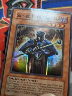 Yugioh Skilled Dark Magician MFC-065 Super Rare - Heavy Played - Image 2