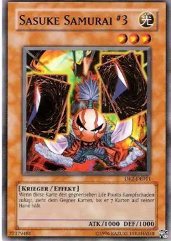 Yu-Gi-Oh 3x Sasuke Samurai #3 - - - DR2 - Image 1