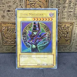 Yugioh Dark Magician LOB-005 Ultra Rare Original Print NM - Image 1