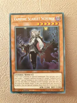 YUGIOH VAMPIRE SCARLET SCOURGE SECRET RARE 1ST ED NM - Image 1