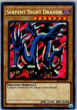YUGIOH! SERPENT NIGHT DRAGON - SECRET RARE - UNLIMITED #SRL-EN103 NM - Image 1