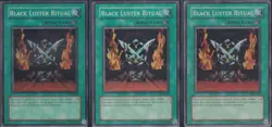 YUGIOH! BLACK LUSTER RITUAL X3 PLAYSET - SUPER RARE - UNLIMITED SYE-025 LP-NM - Image 1