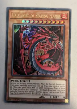Yugioh | SDSA-EN042 - Uria, Lord of Searing Flames - Ultra Rare - 1st ed LP - Image 1