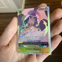 One Piece Carrying On His Will Jewelry Bonney OP13-108 Foil Super Rare SR - Image 2