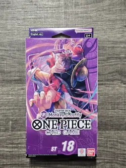 ONE PIECE TCG: Monkey. D. Luffy STARTER DECK (ST-18) New/Sealed English PRB - Image 1