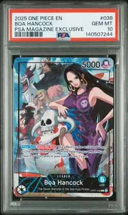 2025 ONE PIECE PROMOS PSA MAGAZINE EXCLUSIVE #038 BOA HANCOCK PSA 10 - Image 1