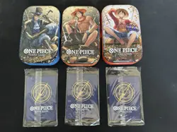 Monkey D Luffy Ace Sabo Set Of 3 P-075 One Piece Promo Tin Set Vol 2 - SEALED - Image 2
