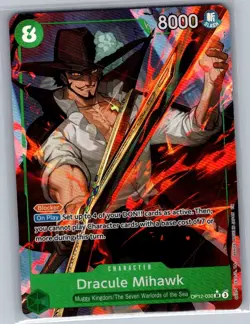 Dracule Mihawk (Alt Art) OP12-030 English Legacy of the Master - One Piece - NM - Image 1