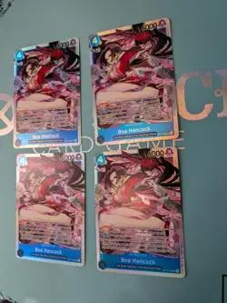 4x Playset ST17-004 Boa Hancock SR One Piece TCG ST17 Starter Deck English - Image 2