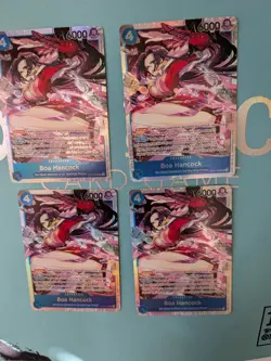 4x Playset ST17-004 Boa Hancock SR One Piece TCG ST17 Starter Deck English - Image 3