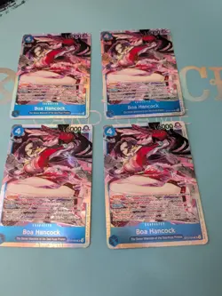 4x Playset ST17-004 Boa Hancock SR One Piece TCG ST17 Starter Deck English - Image 5