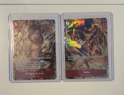 One Piece Illustration Box Vol. 5 Promos Portgas. D. Ace & Sabo (st15-005) Lot - Image 1